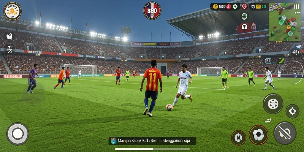 Tampilan gameplay 88ID yang menarik dan penuh aksi sepak bola.