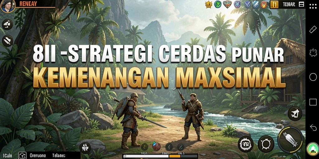 Screenshot gameplay <strong>8II</strong> yang menunjukkan strategi mendalam dalam pertempuran.