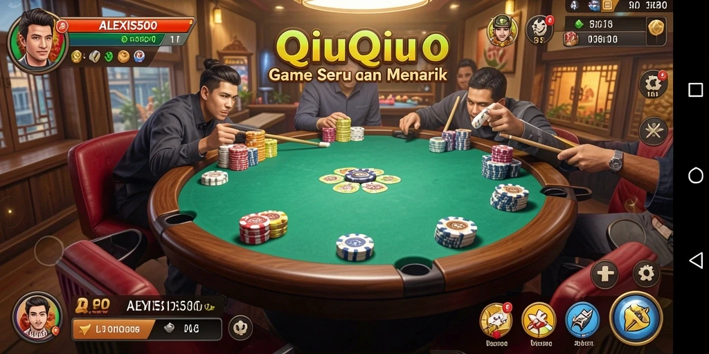 Tampilan gameplay QiuQiu yang menarik di ALEXIS500.