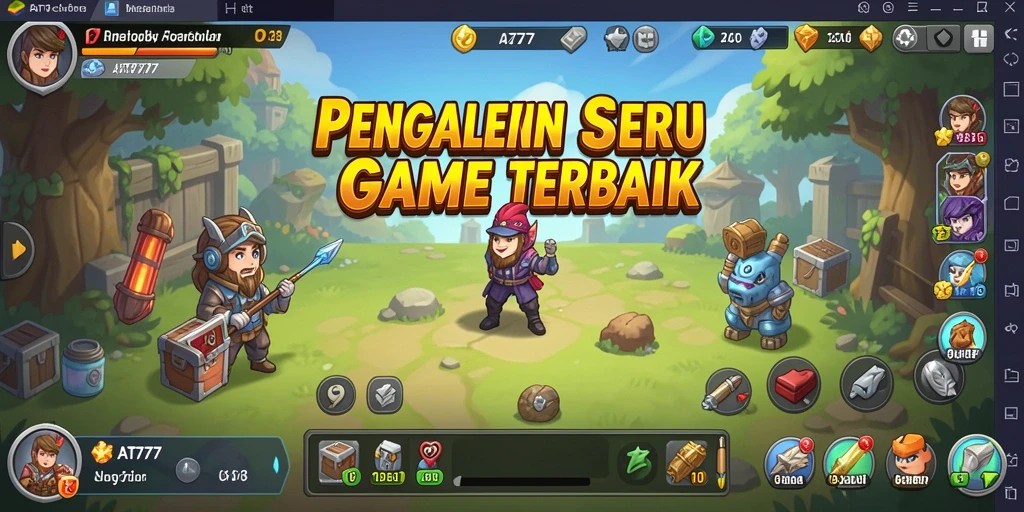 Tampilan gameplay AT777 yang menarik dan penuh warna.