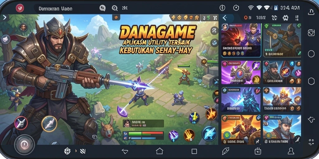 Tampilan utama <strong>DANAGAME</strong> yang intuitif dan user-friendly.