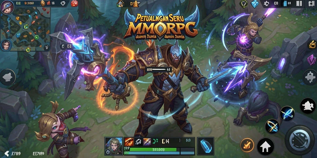 Tampilan gameplay menakjubkan di dunia MMORPG EE789.