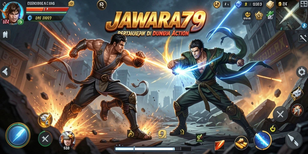 Tampilan gameplay JAWARA79 yang penuh aksi dan seru.