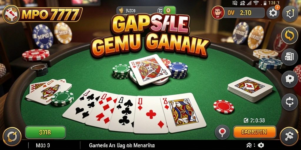 Tampilan utama MPO777 yang menarik saat bermain Gaple.
