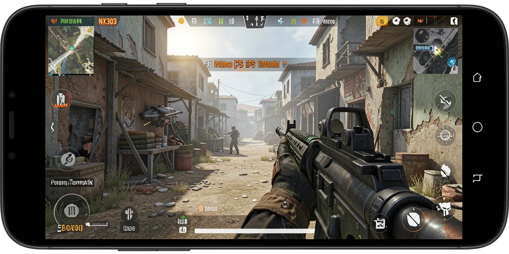 Tampilan menarik dari gameplay NX303 yang intens dan seru.