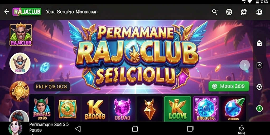 Tampilan seru gameplay RAJACLUB saat bermain slot.