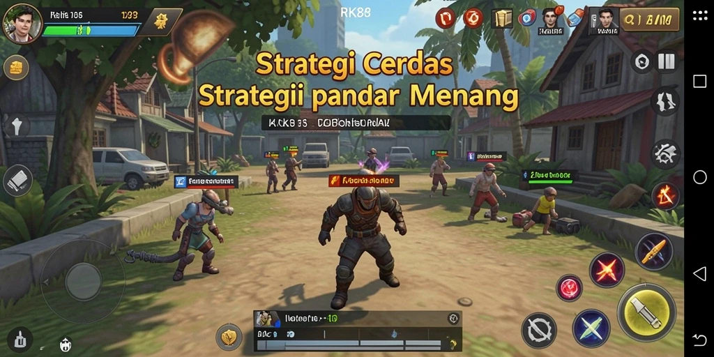 Tampilan gameplay RK88 menampilkan pertempuran strategi yang intens.