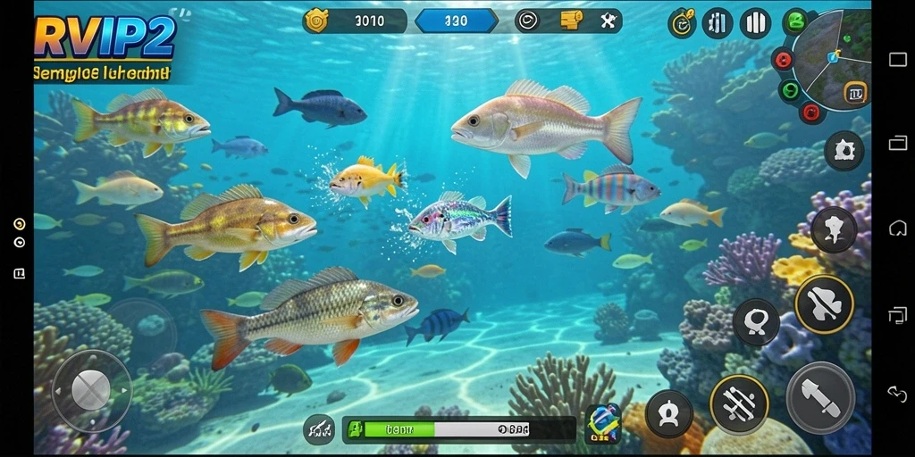 Tampilan menakjubkan dari gameplay Tembak Ikan dalam RVIP2.