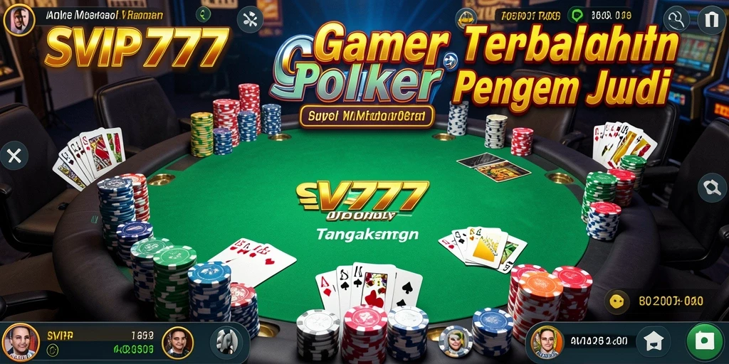 Screenshot gameplay SVIP777 yang menunjukkan aksi Poker seru dan mendebarkan.